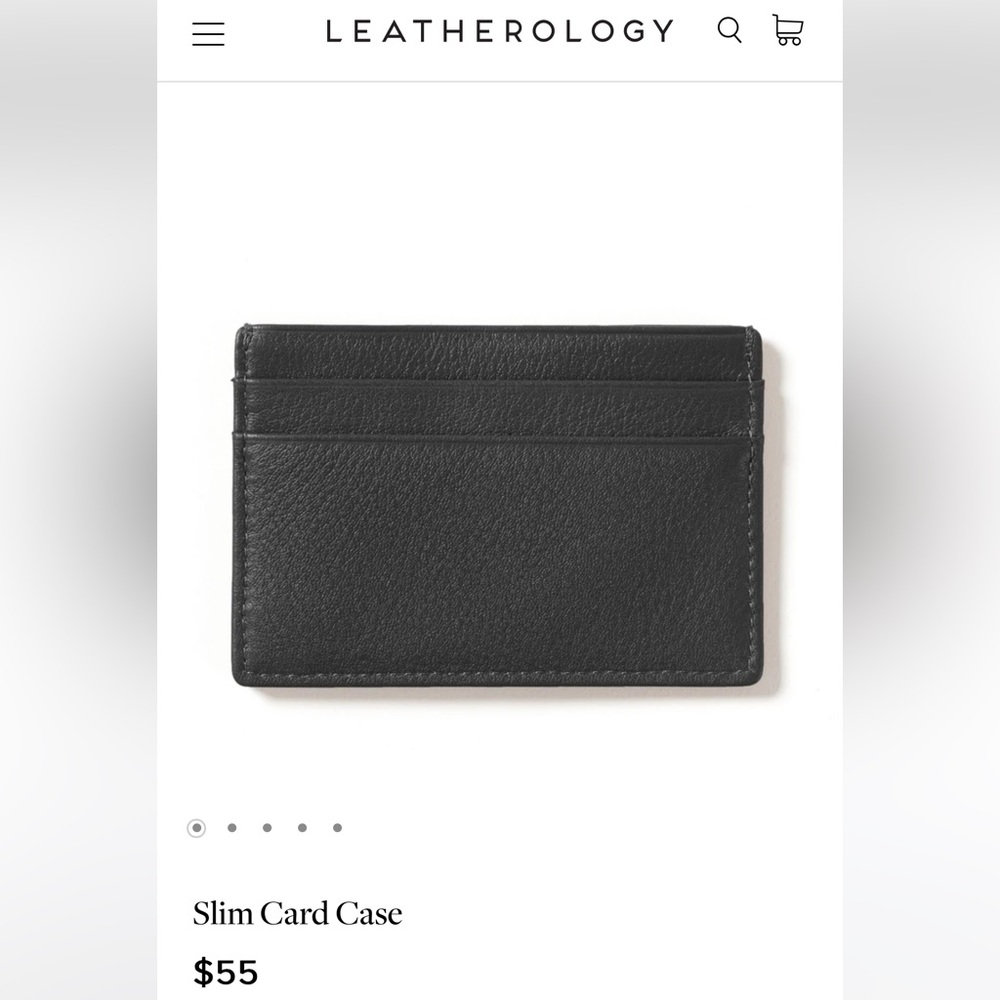 New LEATHEROLOGY SLIM CARD WALLET